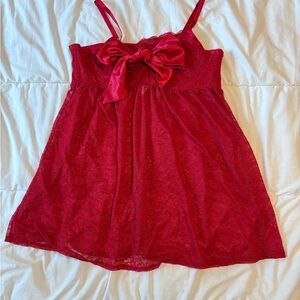 Torrid Red Lace Babydoll Lingerie